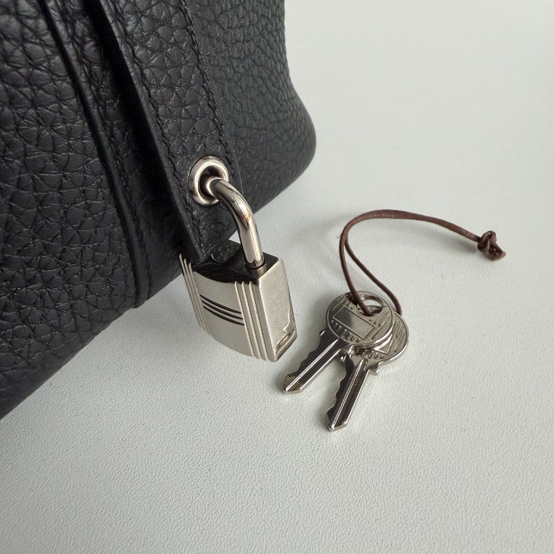 99新🆕 Hermès 愛馬仕 Picotin18 黑色銀釦-14