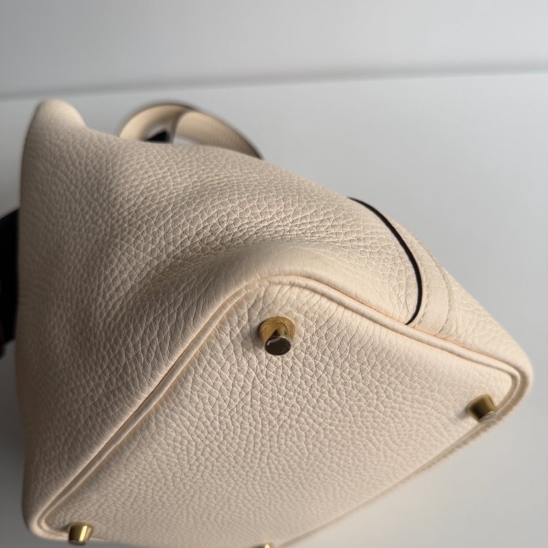 99新🆕 Hermès 愛馬仕 Picotin18 奶油白金釦-6