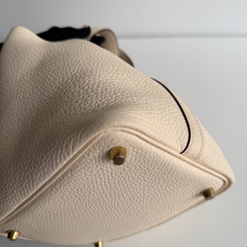 99新🆕 Hermès 愛馬仕 Picotin18 奶油白金釦-8