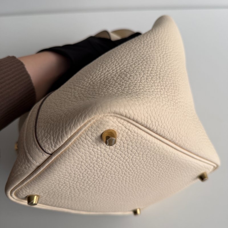 99新🆕 Hermès 愛馬仕 Picotin18 奶油白金釦-9