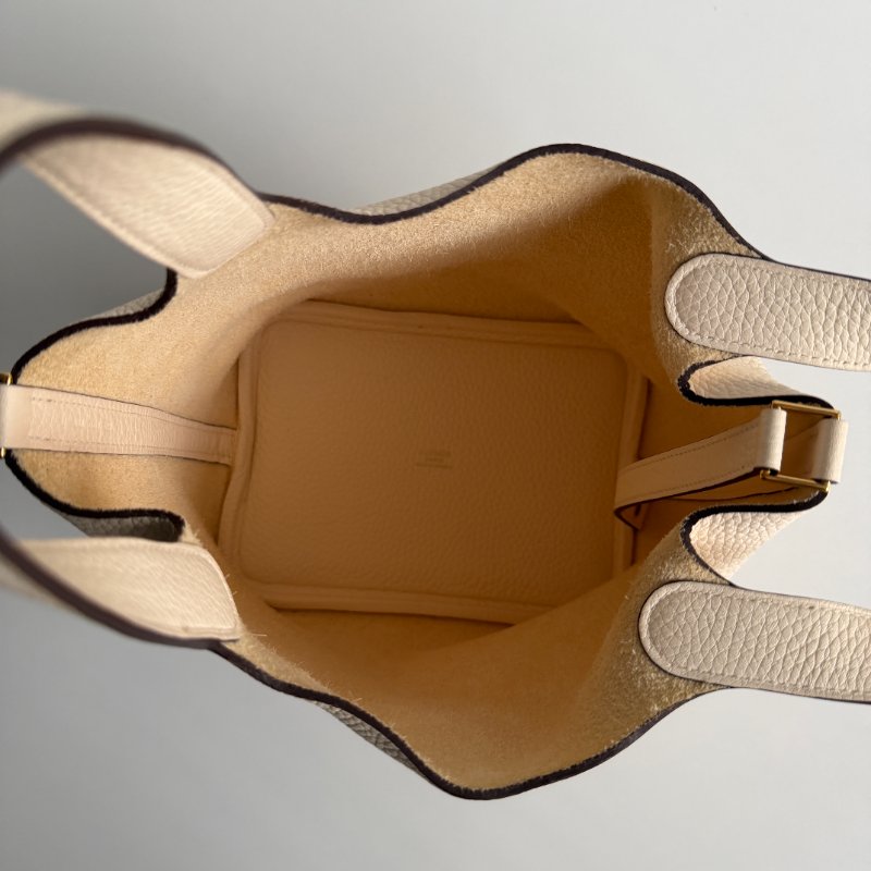 99新🆕 Hermès 愛馬仕 Picotin18 奶油白金釦-14