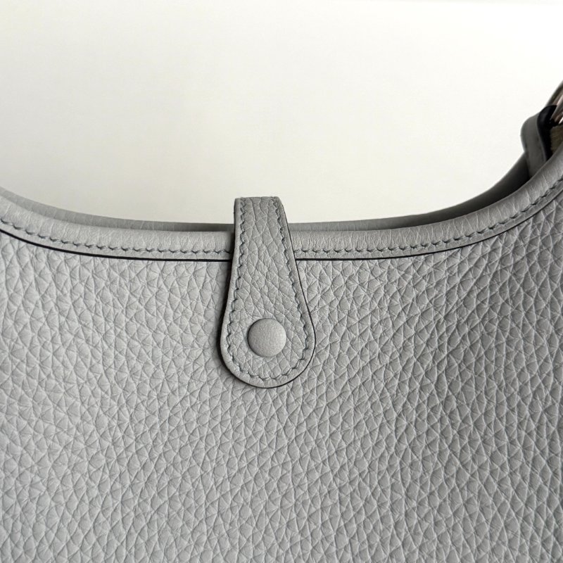 99新🆕 Hermès 愛馬仕 Evelyne Mini 聖杯藍銀釦 二代-8