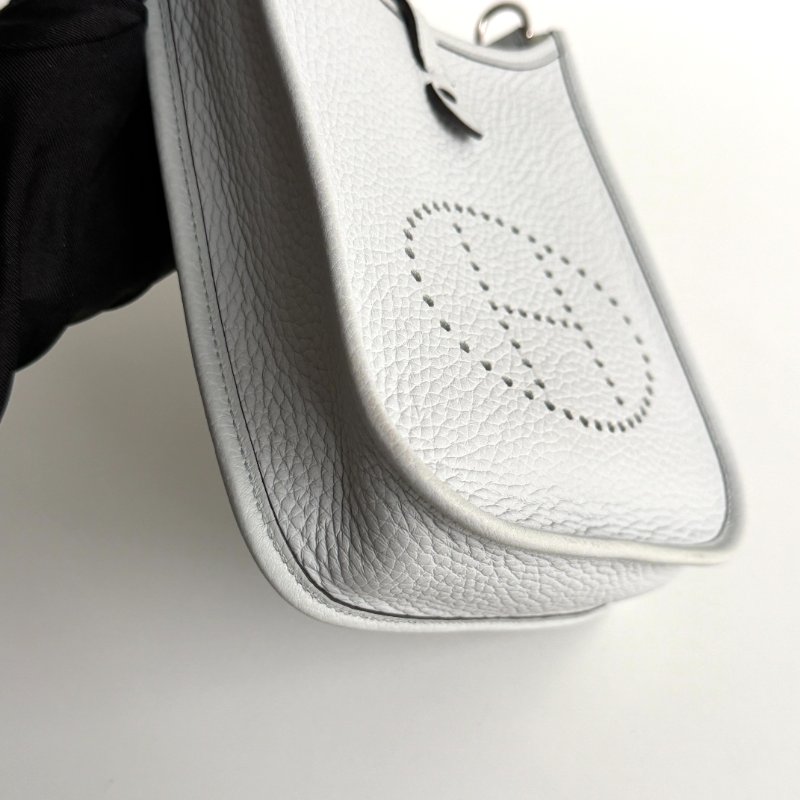 99新🆕 Hermès 愛馬仕 Evelyne Mini 聖杯藍銀釦 二代-15