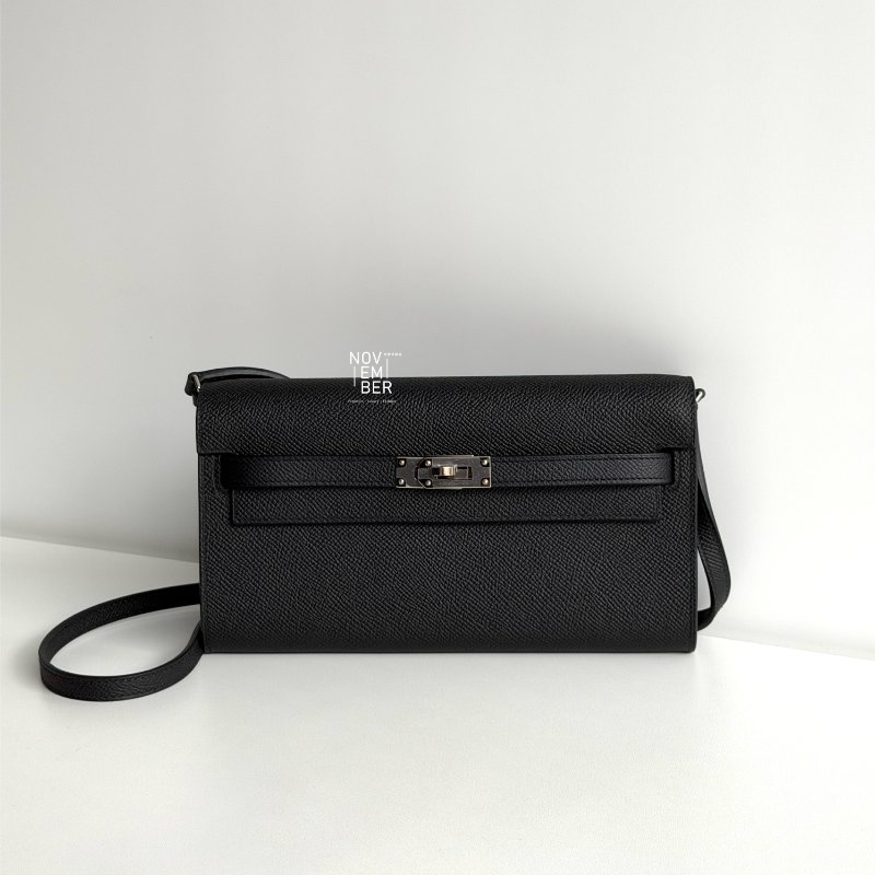 閒置新✨ 有購證🙌🏻 Hermès 愛馬仕 Kelly To Go 黑色銀釦-0