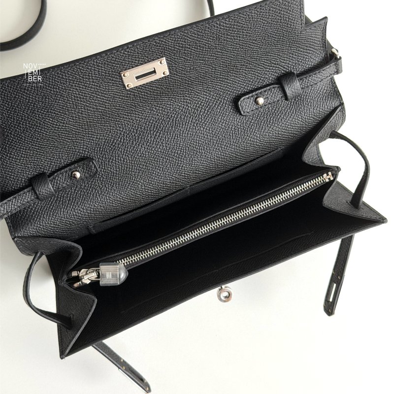 閒置新✨ 有購證🙌🏻 Hermès 愛馬仕 Kelly To Go 黑色銀釦-5