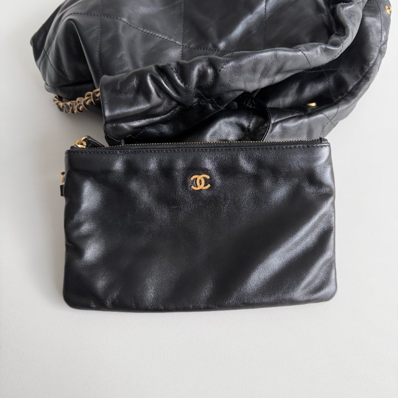 99新🆕 Chanel 香奈兒 22 Bag 小號 黑色金釦-12