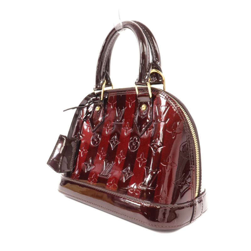 LOUIS VUITTON Monogram Vernis Alma BB金扣手挽肩背兩用袋-2
