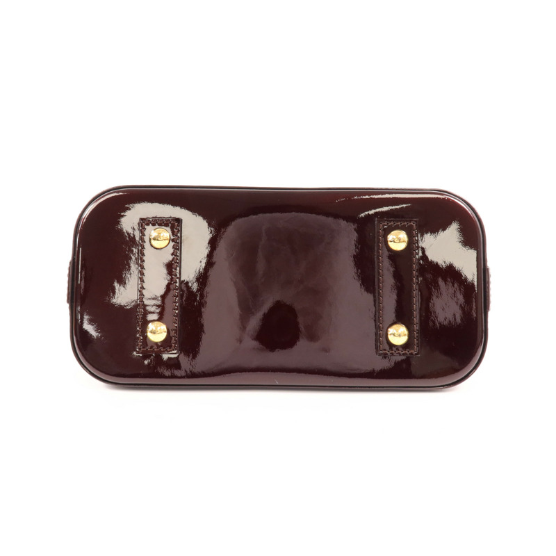 LOUIS VUITTON Monogram Vernis Alma BB金扣手挽肩背兩用袋-3