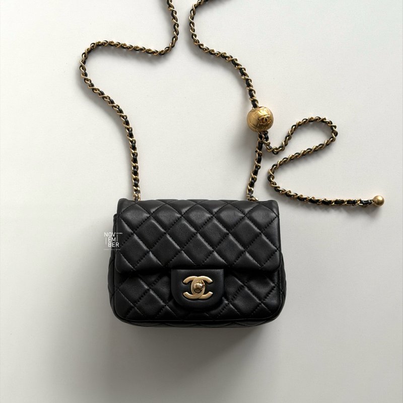 98新✨ 經典款 Chanel 香奈兒 金球方胖子-2