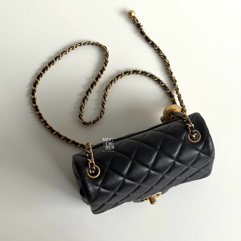 98新✨ 經典款 Chanel 香奈兒 金球方胖子-3