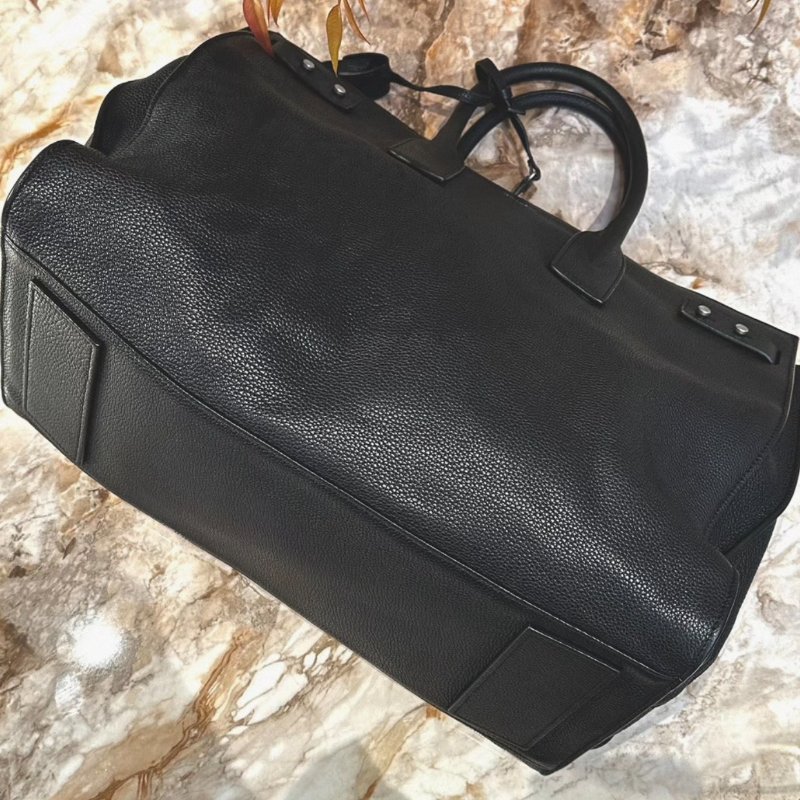 YSL SAC DE JOUR黑色牛皮手提肩背斜背包 40*30*13.5 98新配件塵袋鎖鑰匙-1