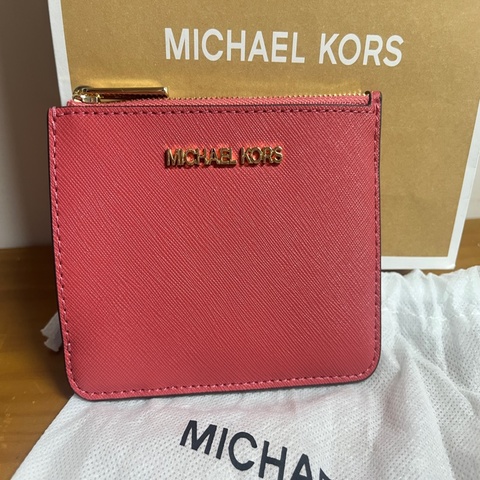 MICHAEL KROS 桃粉色零錢包👛