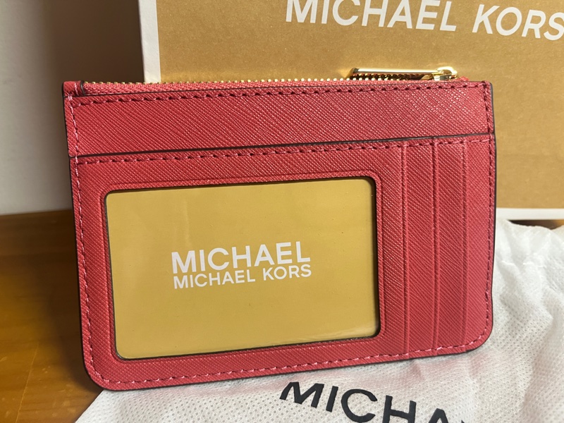 MICHAEL KROS 桃粉色零錢包👛-1