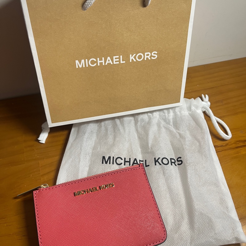 MICHAEL KROS 桃粉色零錢包👛-2