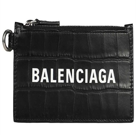 BALENCIAGA 巴黎世家斜背包 卡片夾 斜背零錢包 黑色 全新現貨
