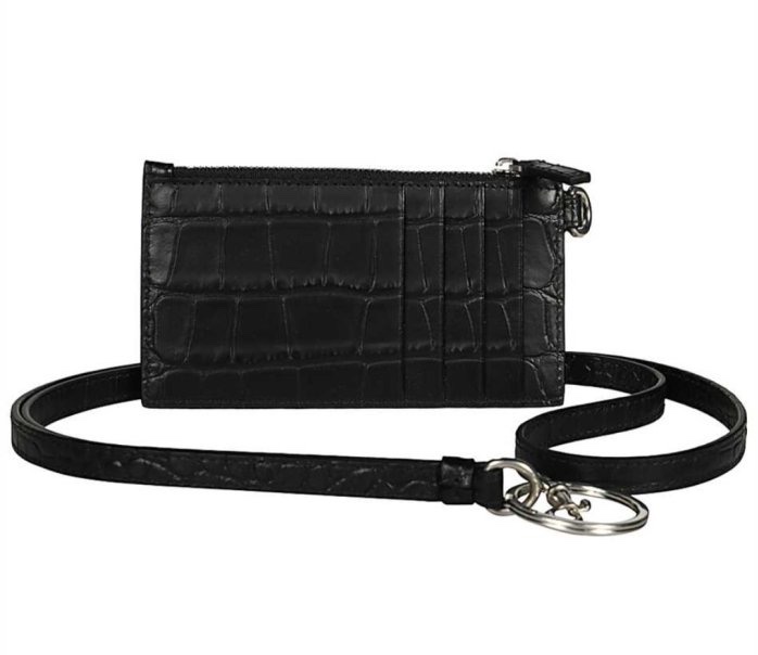 BALENCIAGA 巴黎世家斜背包 卡片夾 斜背零錢包 黑色 全新現貨-1