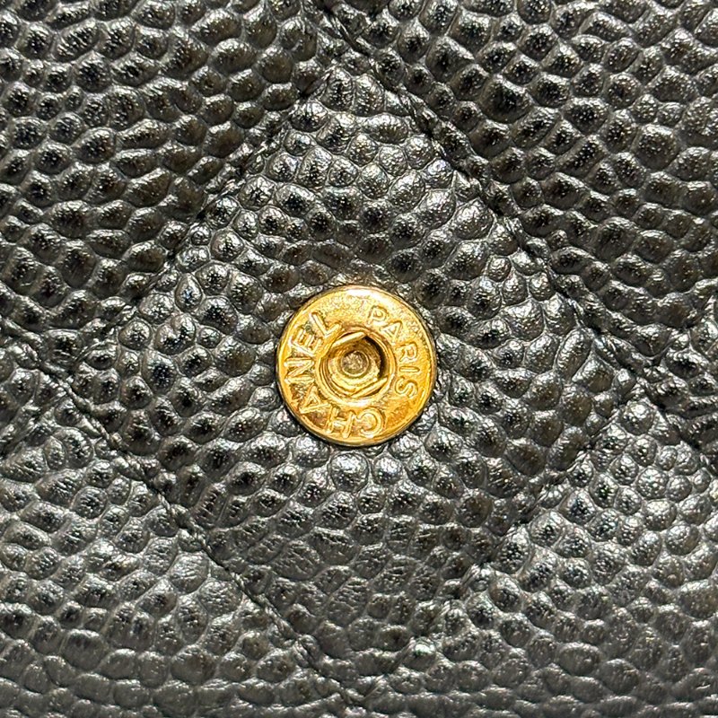 【現貨｜經典耐看】Chanel CF 三折長夾｜魚子醬牛皮 × 金釦｜2016年出品｜香奈兒經典銀包推薦｜保卡盒裝完整-8