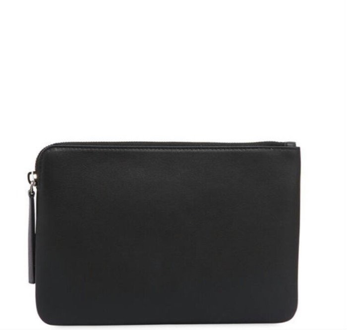 BALENCIAGA  Logo 巴黎世家 皮革 拉鍊 零錢包 黑色  全新現貨-3