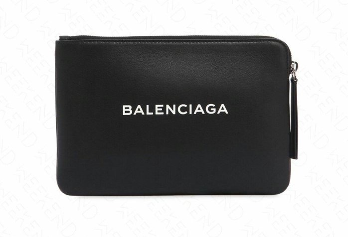 BALENCIAGA  Logo 巴黎世家 皮革 拉鍊 零錢包 黑色  全新現貨-4