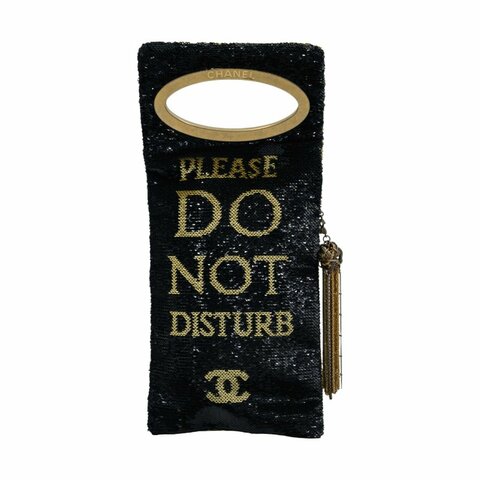 CHANEL香奈兒門牌造型亮片手拿包Limited Edition