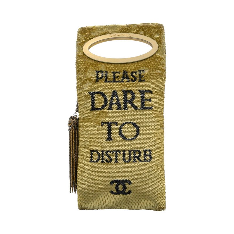 CHANEL香奈兒門牌造型亮片手拿包Limited Edition-1