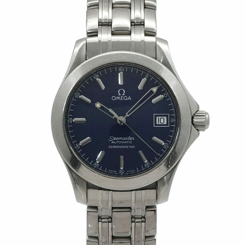 歐米茄海馬120 Jack Mayol 2001 2507 80，限量版4000枚，男士腕錶，日期顯示，海軍藍，自動上鍊