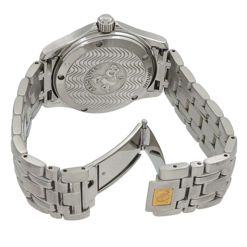 歐米茄海馬120 Jack Mayol 2001 2507 80，限量版4000枚，男士腕錶，日期顯示，海軍藍，自動上鍊-3