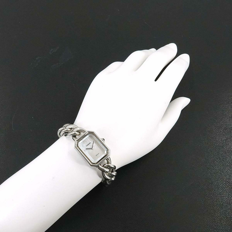 香奈兒 Premiere 女士白色貝殼石英腕錶,L 碼,H1064-2