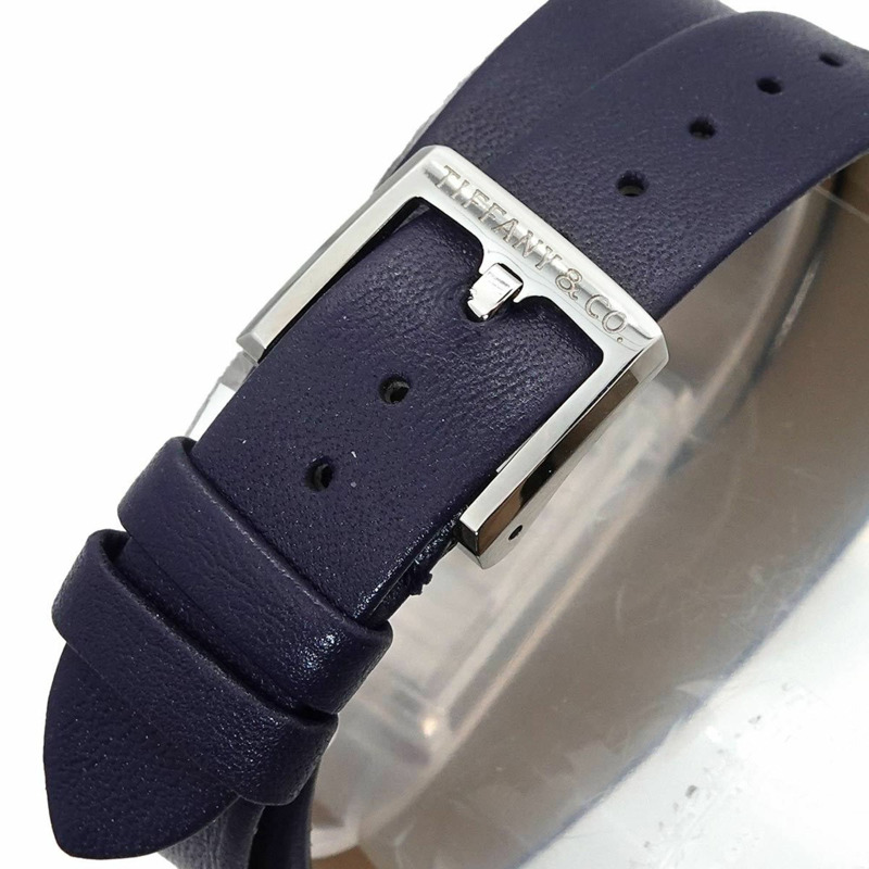 蒂芬妮 (Tiffany & Co.) 東西方迷你係列 36668644 女海軍藍石英腕錶-5