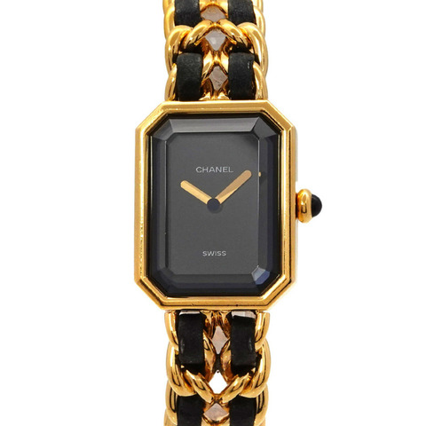 香奈兒 (CHANEL) Premiere 女士腕錶，M 碼，H0001，黑金配色，石英機芯