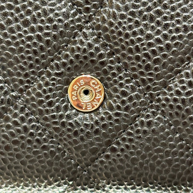 【現貨｜實用經典】Chanel CF 三折長夾｜魚子醬牛皮 × 銀釦｜19開｜香奈兒經典黑色皮夾｜百搭三折設計｜保卡盒裝完整-14