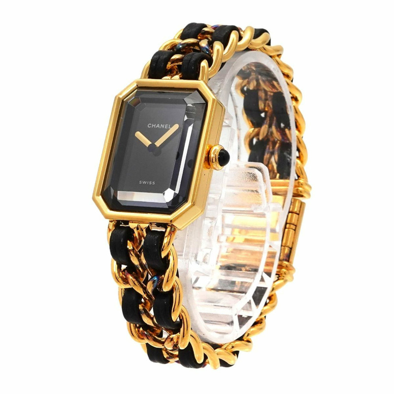 香奈兒 (CHANEL) Premiere 女士腕錶，M 碼，H0001，黑金配色，石英機芯-1