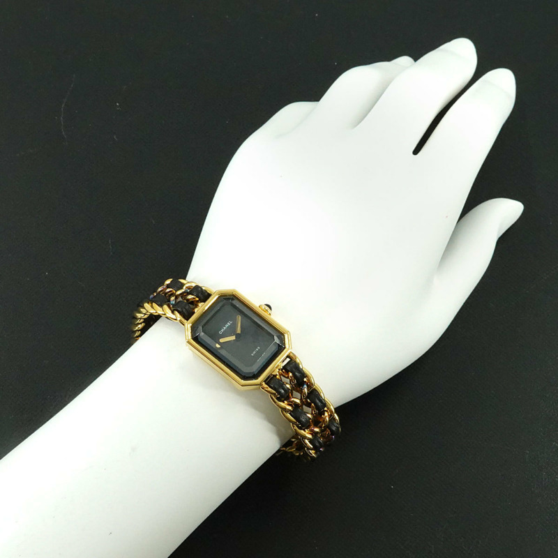 香奈兒 (CHANEL) Premiere 女士腕錶，M 碼，H0001，黑金配色，石英機芯-2