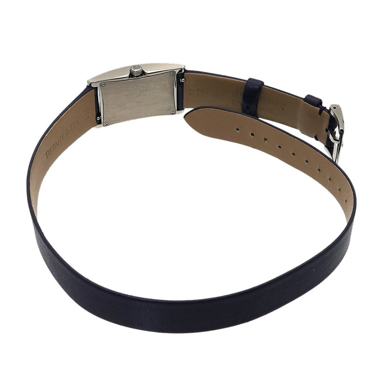 蒂芬妮 (Tiffany & Co.) 東西方迷你係列 36668644 女海軍藍石英腕錶-3