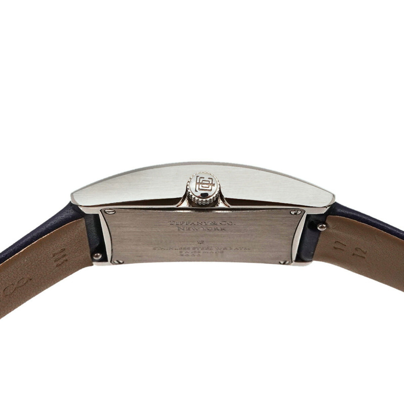 蒂芬妮 (Tiffany & Co.) 東西方迷你係列 36668644 女海軍藍石英腕錶-4