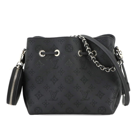 路易威登 Mahina Bella 兩用單肩背包 黑色皮革 M57070 RFID