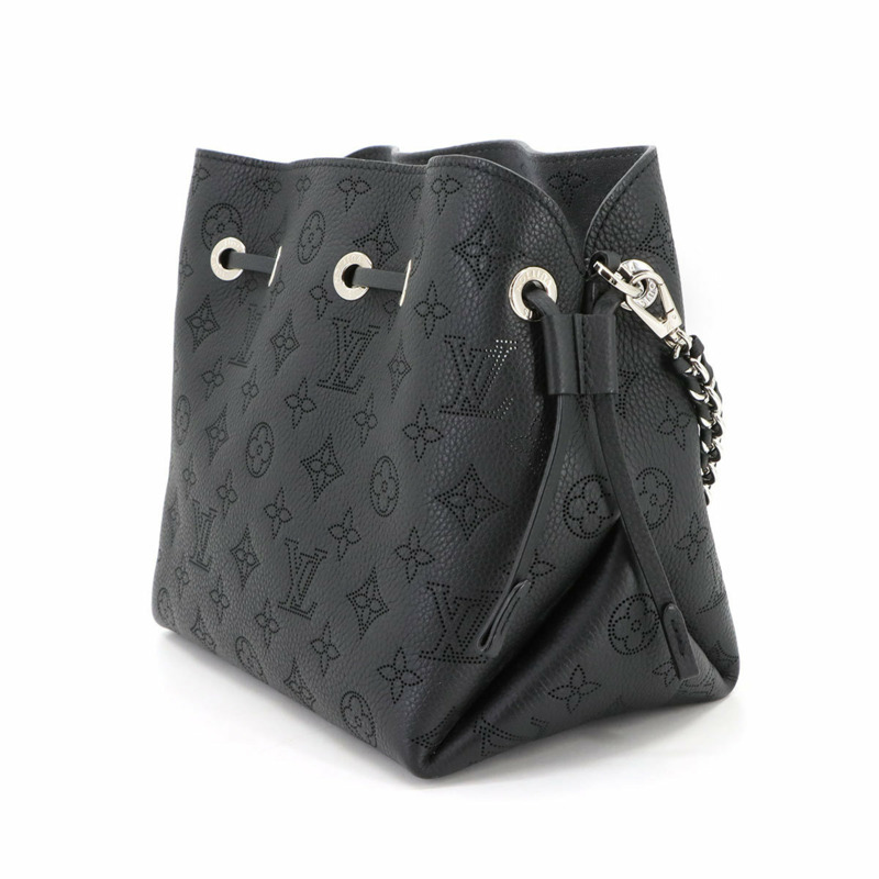 路易威登 Mahina Bella 兩用單肩背包 黑色皮革 M57070 RFID-3