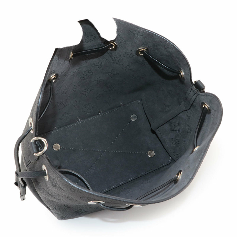 路易威登 Mahina Bella 兩用單肩背包 黑色皮革 M57070 RFID-6