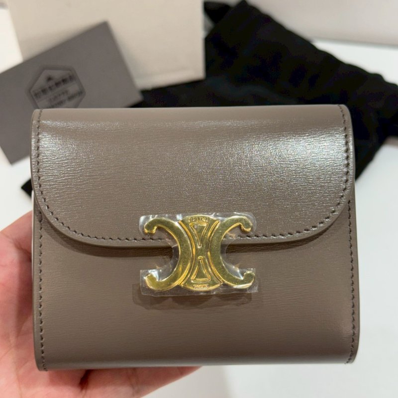 CELINE 凱旋門 三折短夾/皮夾 全新-2