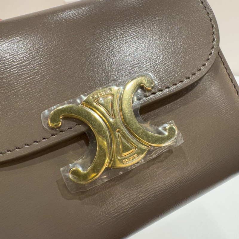 CELINE 凱旋門 三折短夾/皮夾 全新-11