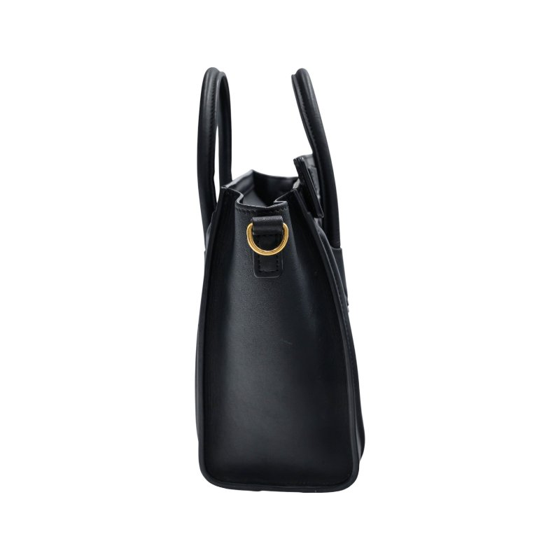 CELINE黑色皮革Nano Luggage囧臉包-1