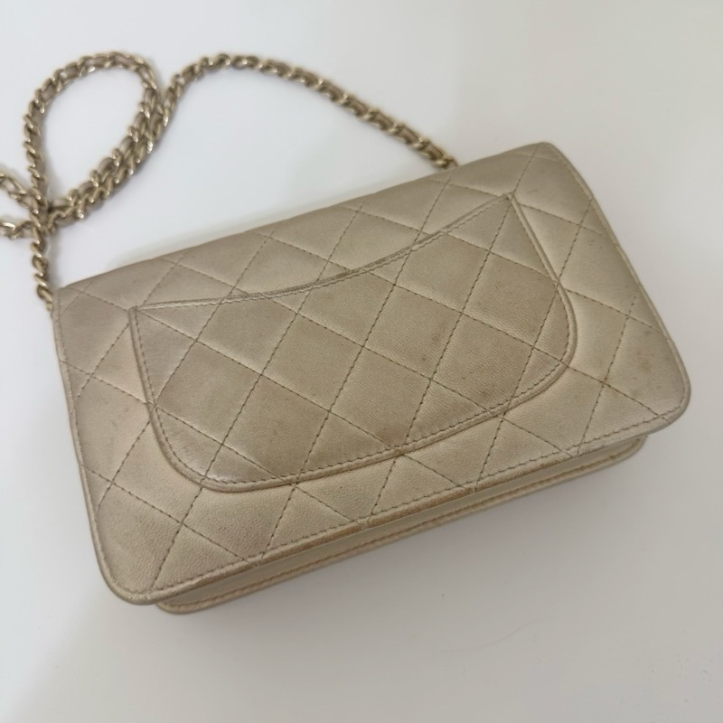 Chanel WOC 經典菱格小羊皮手拿/斜背包-22