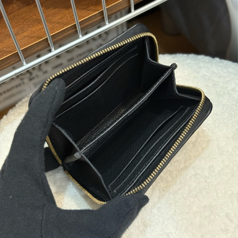 （2024購證全配）Lv黑壓紋拉鍊零錢包✨最新晶片款-10