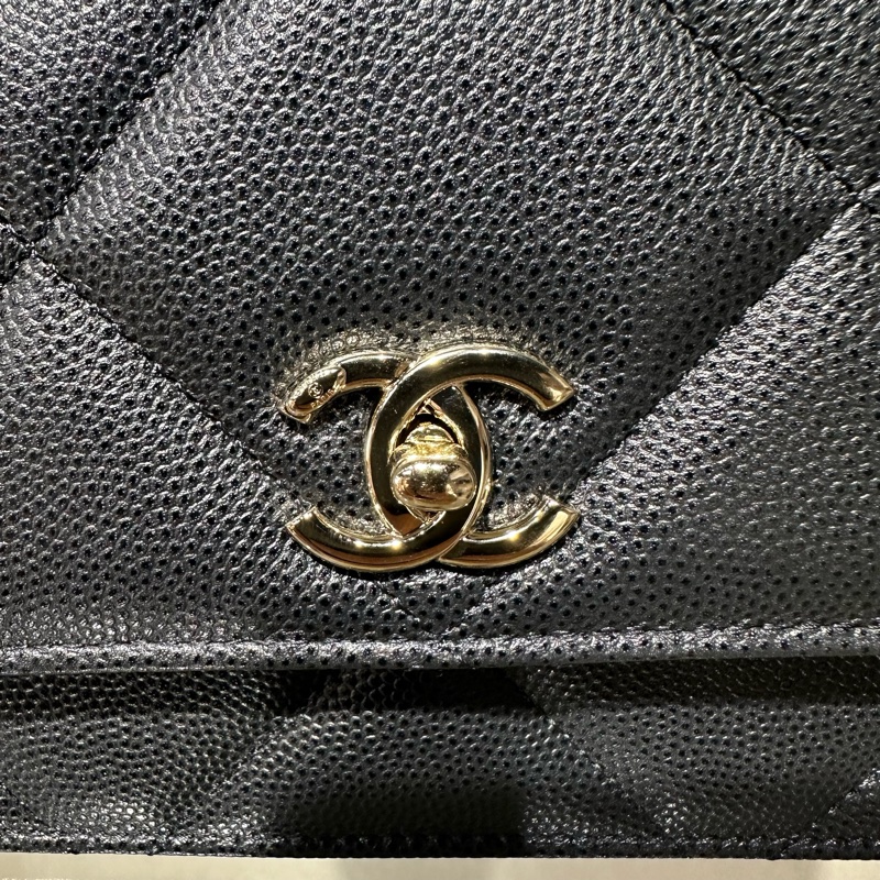 CHANEL香奈儿 25K经典皮穿链肩带 牛皮 单肩手提包-5