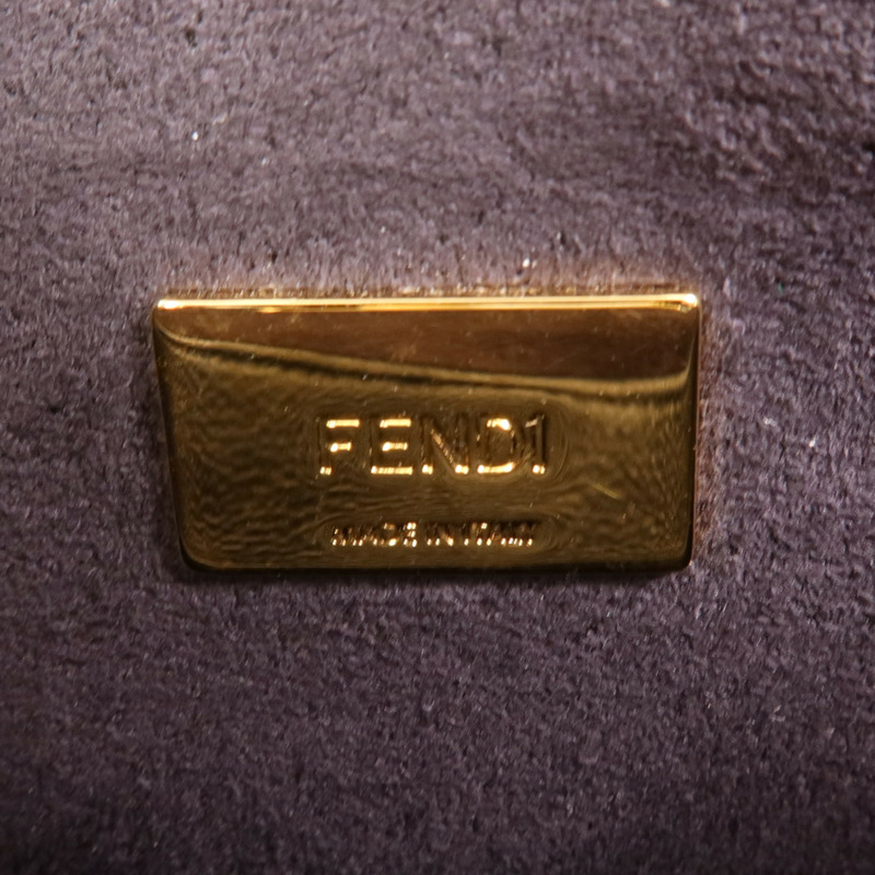 FENDI 牛皮皮革Mini Peekaboo金扣手挽肩背兩用袋-5