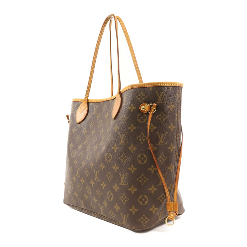 LOUIS VUITTON Monogram Neverfull MM金扣手挽袋-2