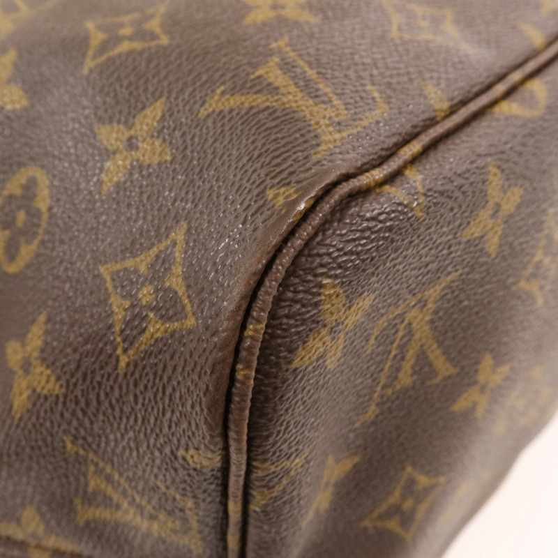 LOUIS VUITTON Monogram Neverfull MM金扣手挽袋-8