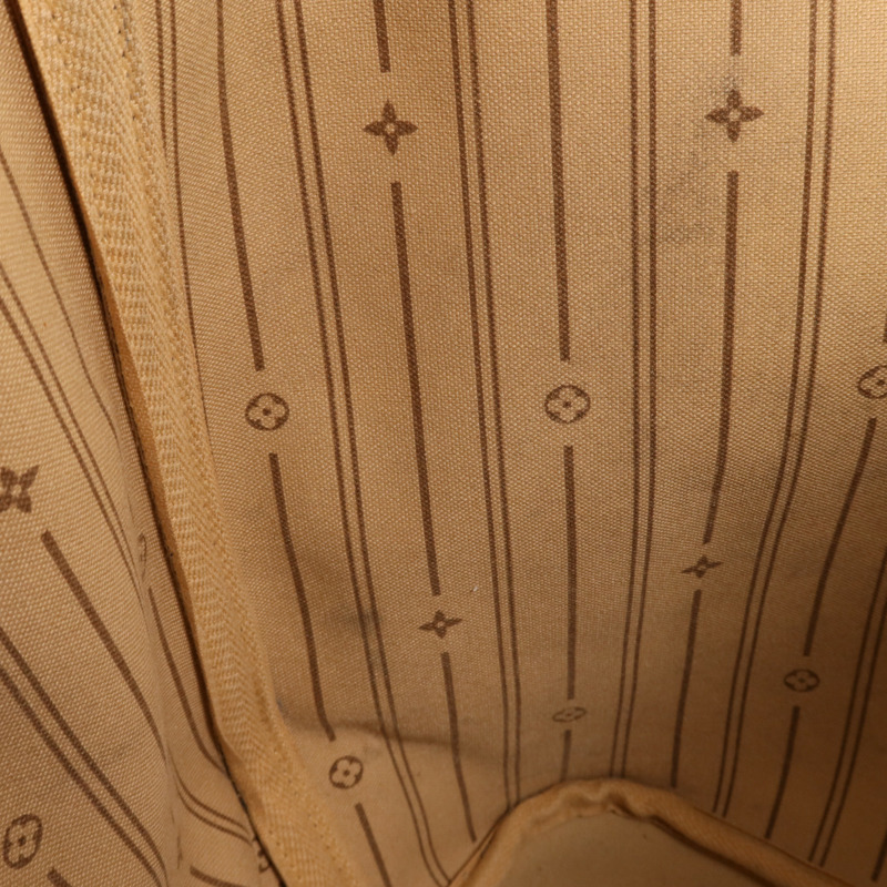 LOUIS VUITTON Monogram Neverfull MM金扣手挽袋-16