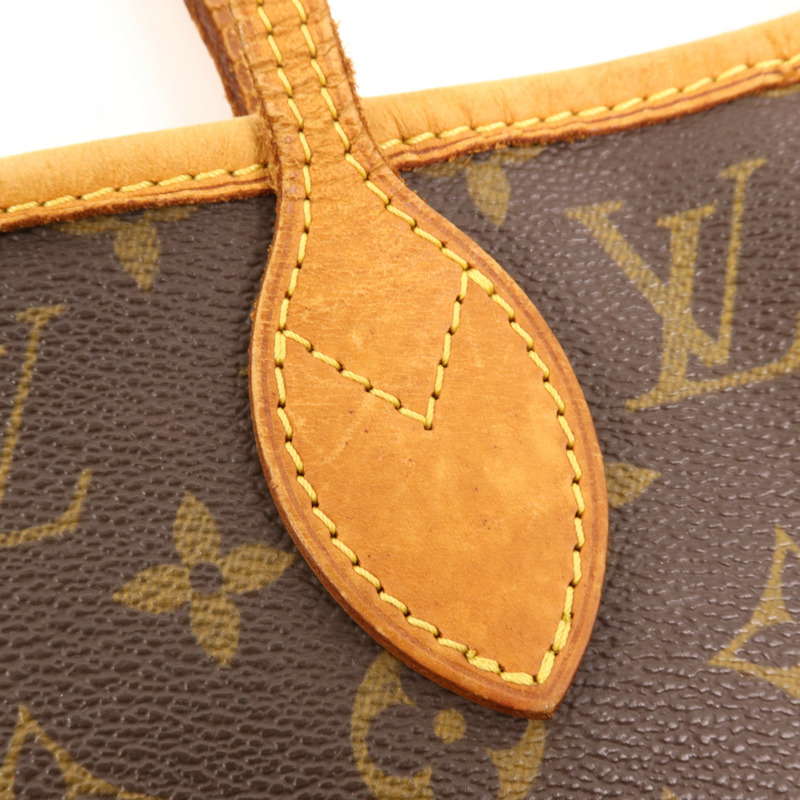 LOUIS VUITTON Monogram Neverfull MM金扣手挽袋-17