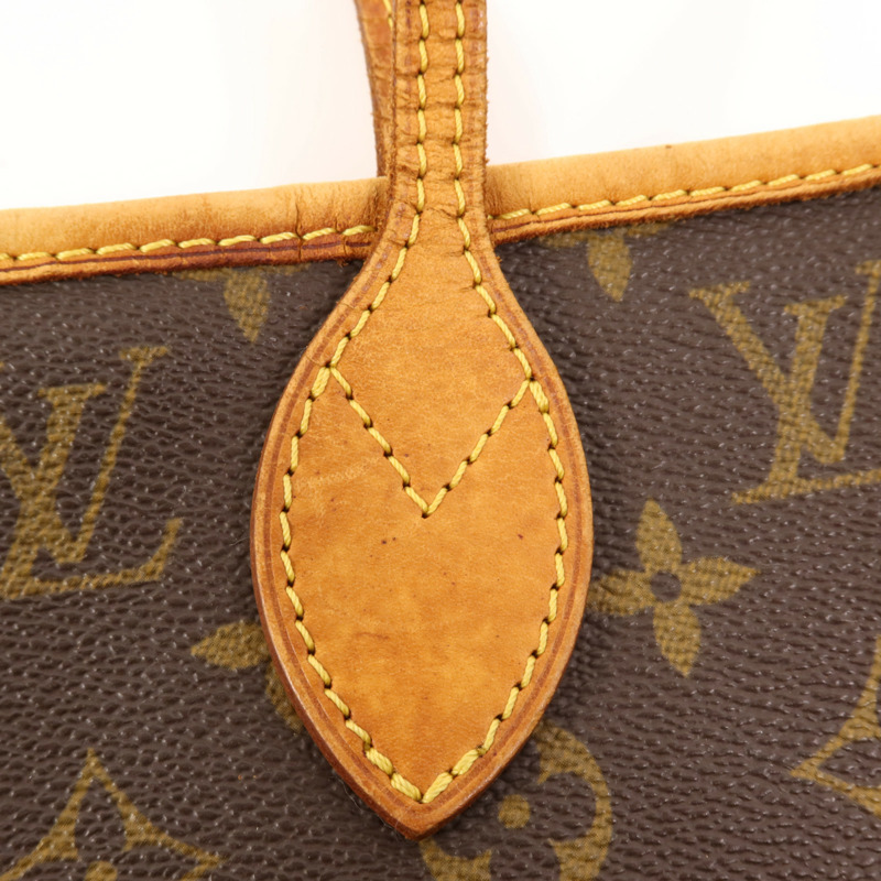 LOUIS VUITTON Monogram Neverfull MM金扣手挽袋-18
